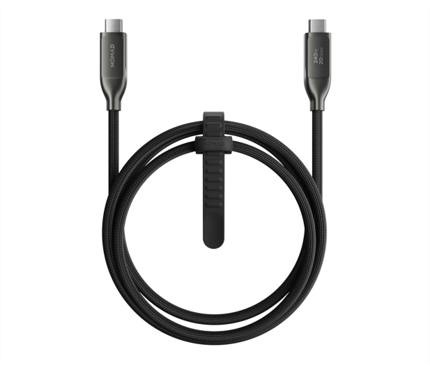 Nomad Kevlar Cable USB4 USB-C to USB-C1.0m Carbide V3 - 1575926 - zdjęcie